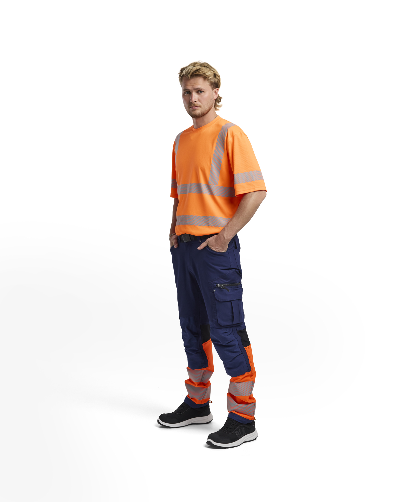 High Vis Arbeitshose 4-Wege-Stretch ohne Werkzeugtaschen