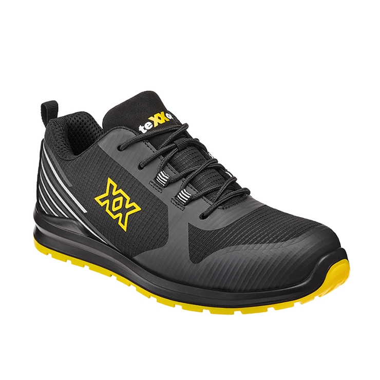 teXXor® S3S-Sicherheitshalbschuhe schwarz/gelb