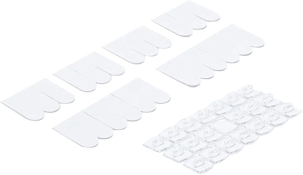 Dekorations-Clip-Sortiment, transparent, 20-tlg.