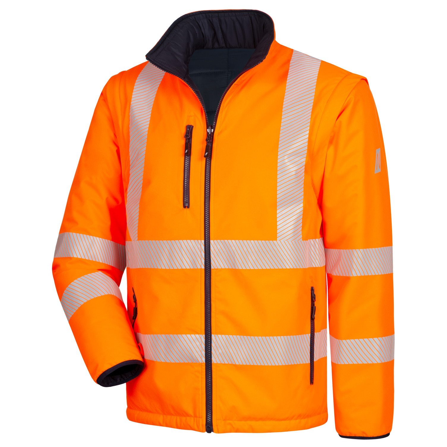 Parka MOTION TEX VIZ PLUS Warn-Multifunktionsjacke neonorange / marineblau