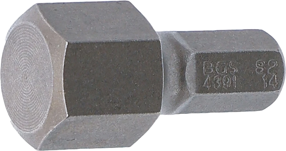 Bit, Länge 30 mm, Antrieb Außensechskant 8 mm (5/16"), Innensechskant 14 mm