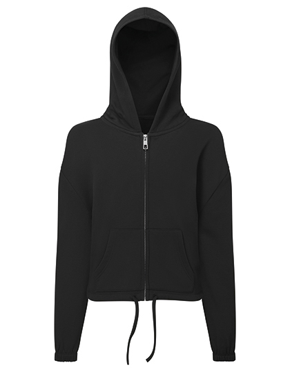 Kids Recycled Cropped Oversize Full-Zip Hoodie