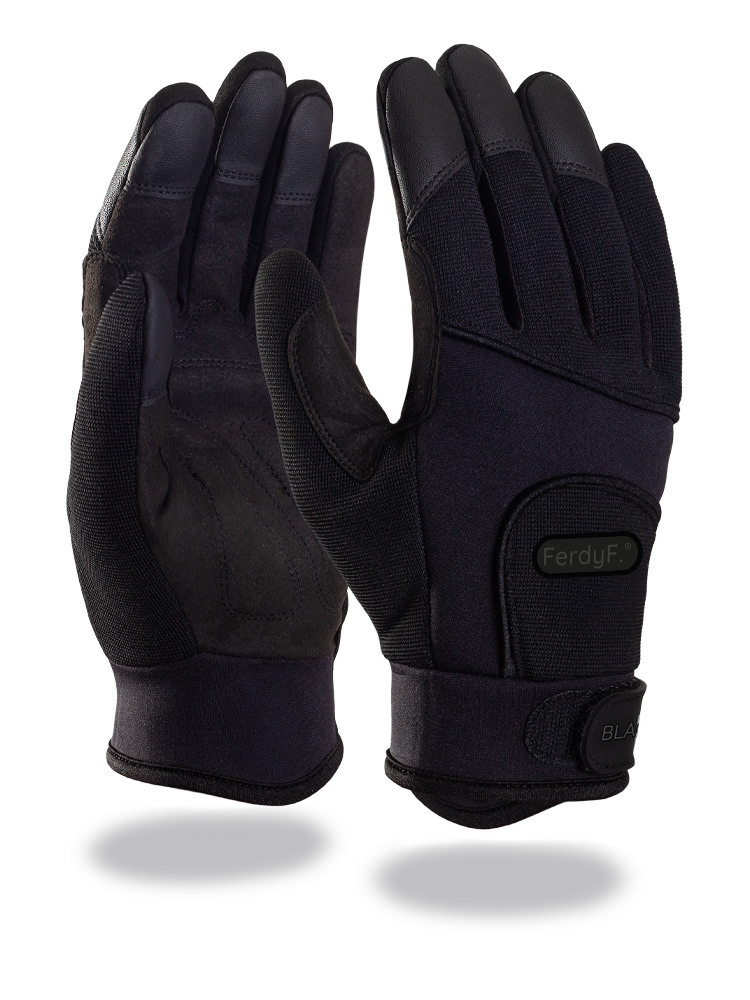 FerdyF.® | BLACK SECURITY |  Mechanics-Handschuh