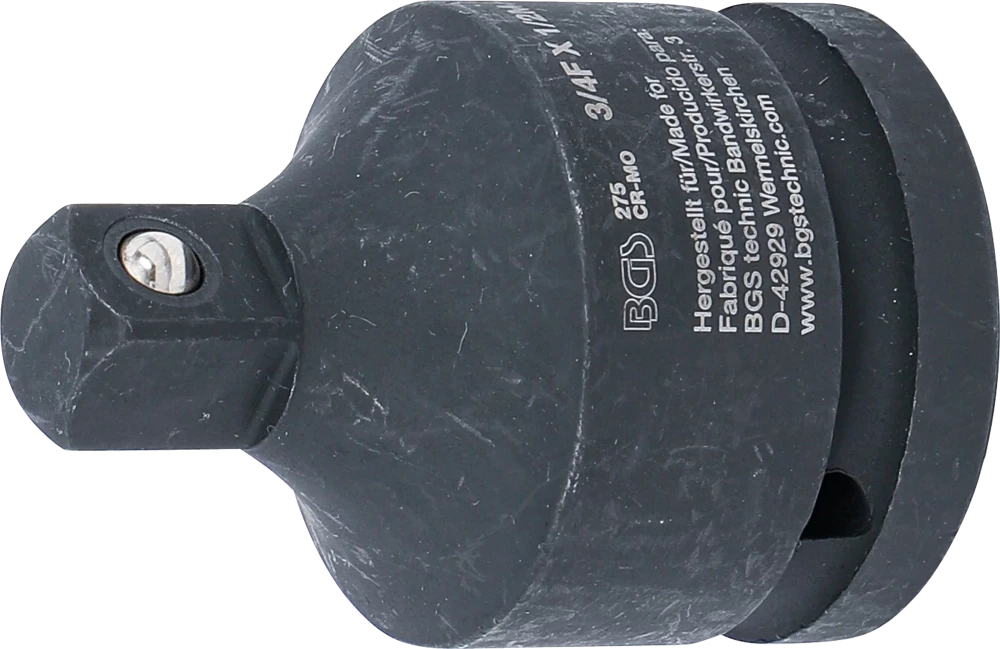 Kraft-Steckschlüssel-Adapter, Innenvierkant 20 mm (3/4") - Außenvierkant 12,5 mm (1/2")