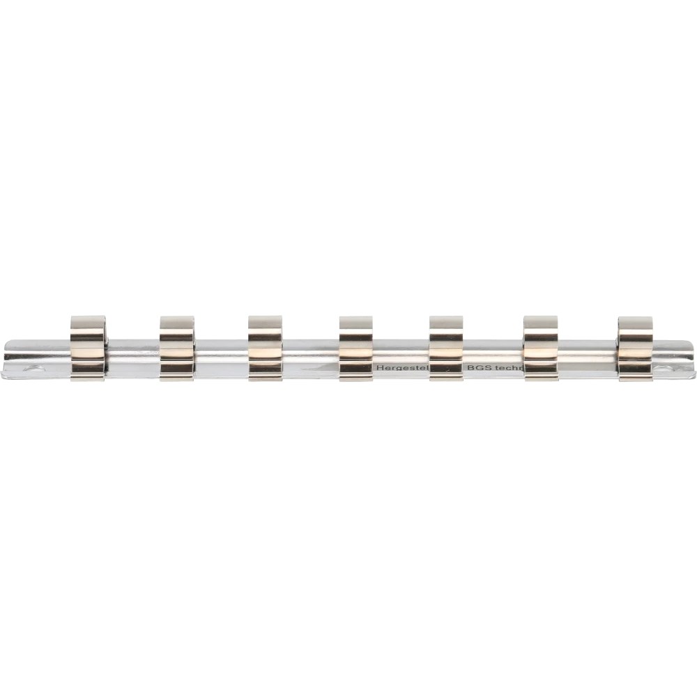 Aufsteckschiene mit 7 Clips, 10 mm (3/8")