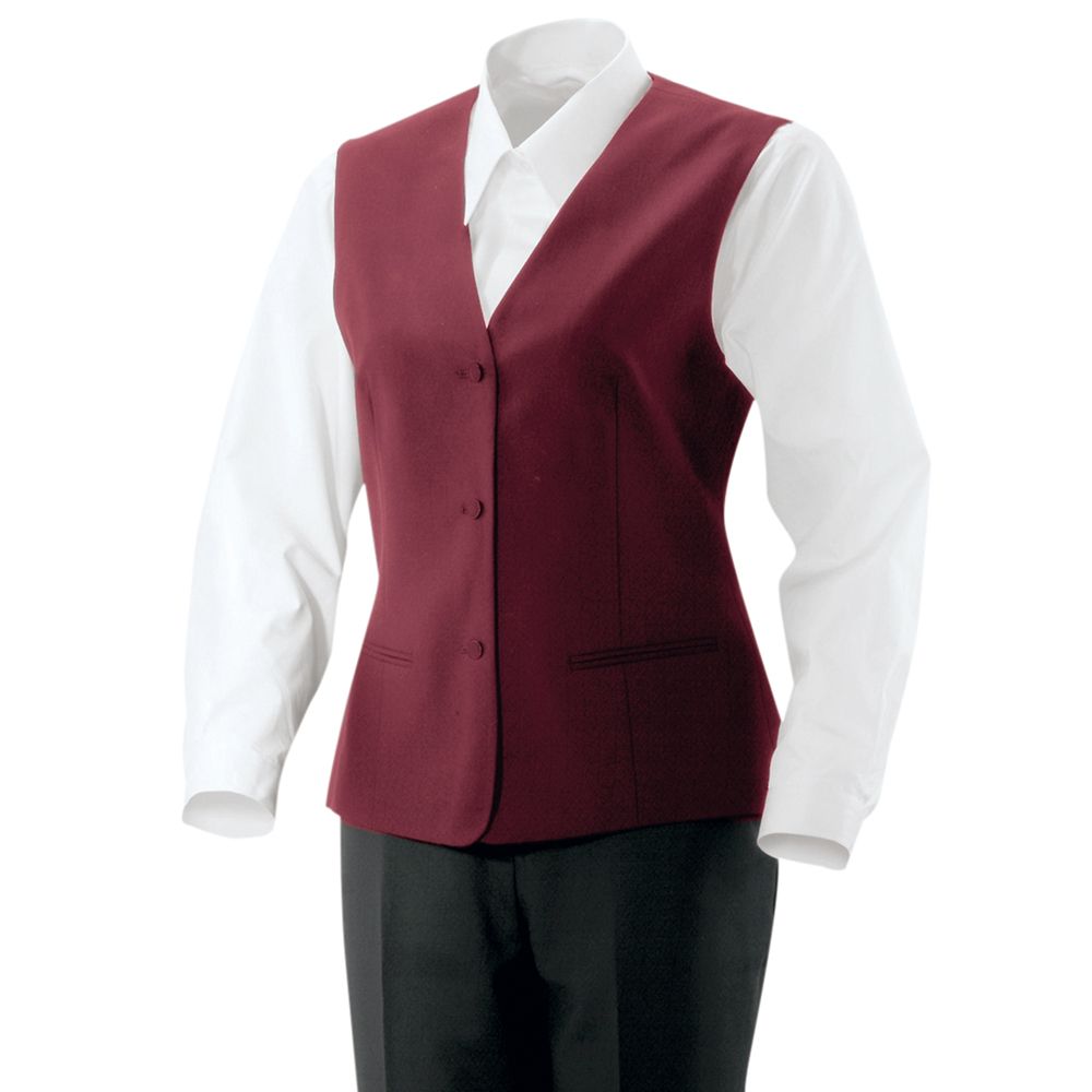 Damen Weste bordeaux