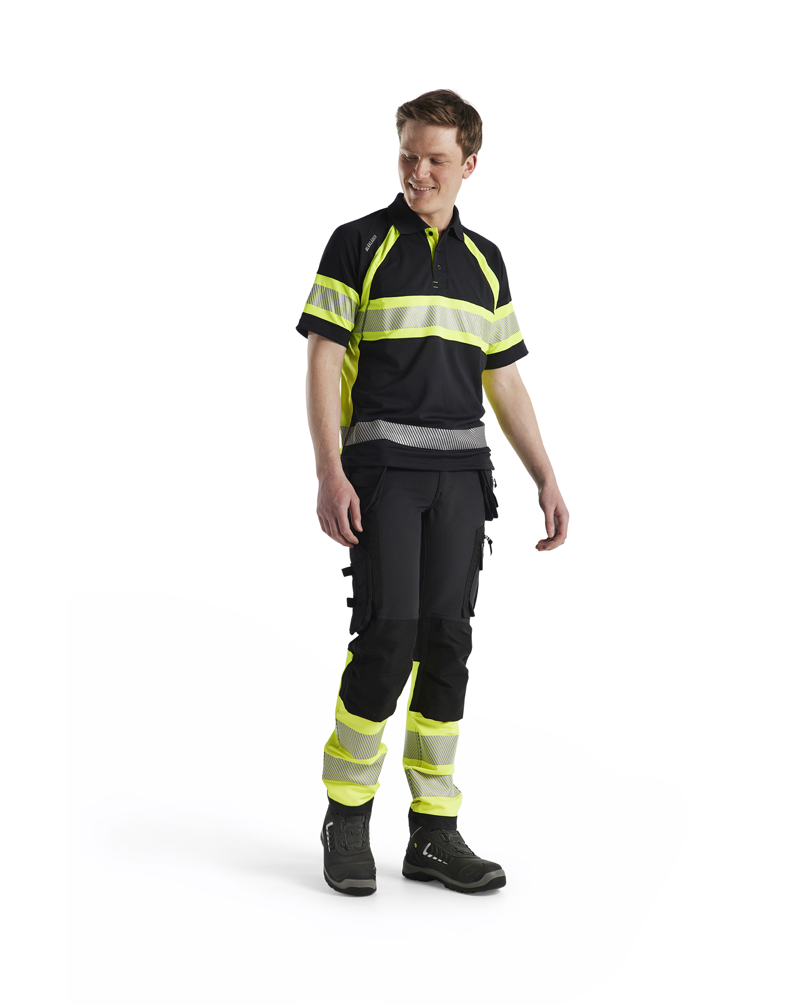 High Vis Arbeitshose 4-Wege-Stretch