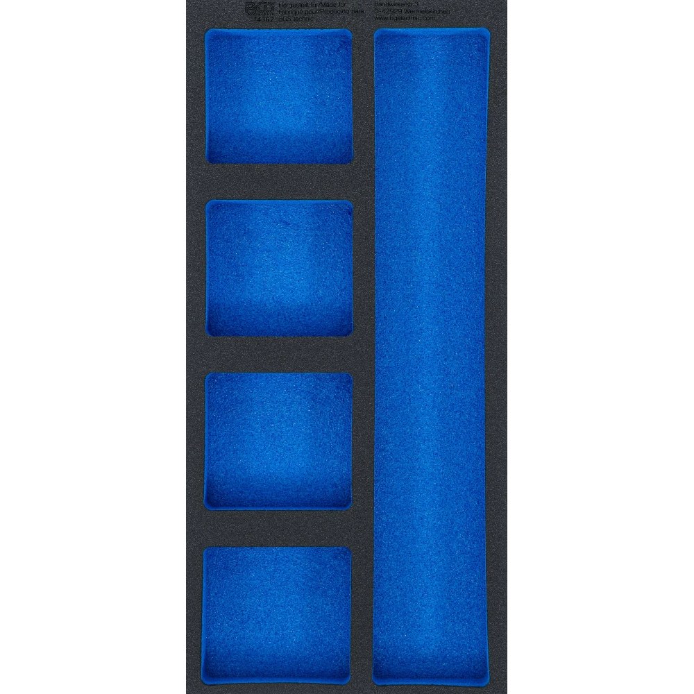Werkstattwageneinlage 1/3, leer: 5 Ablagefächer, 408 x 189 x 32 mm