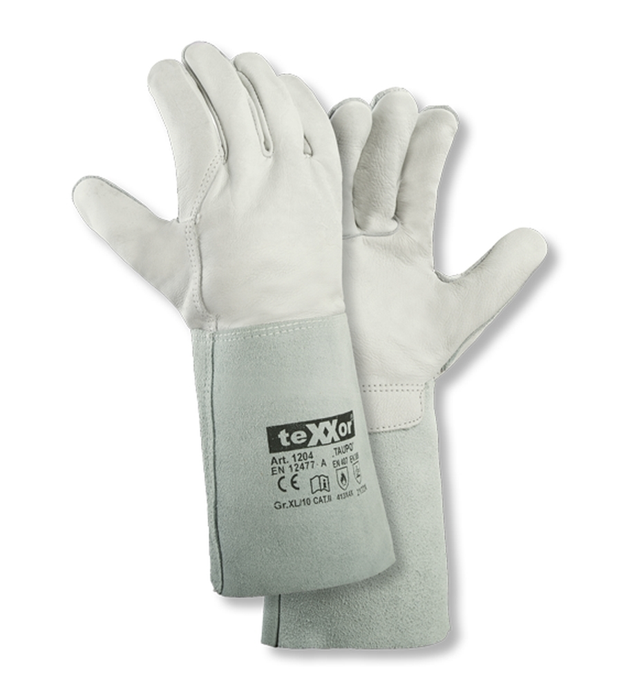 teXXor® Schweißerhandschuhe TAUPO natur