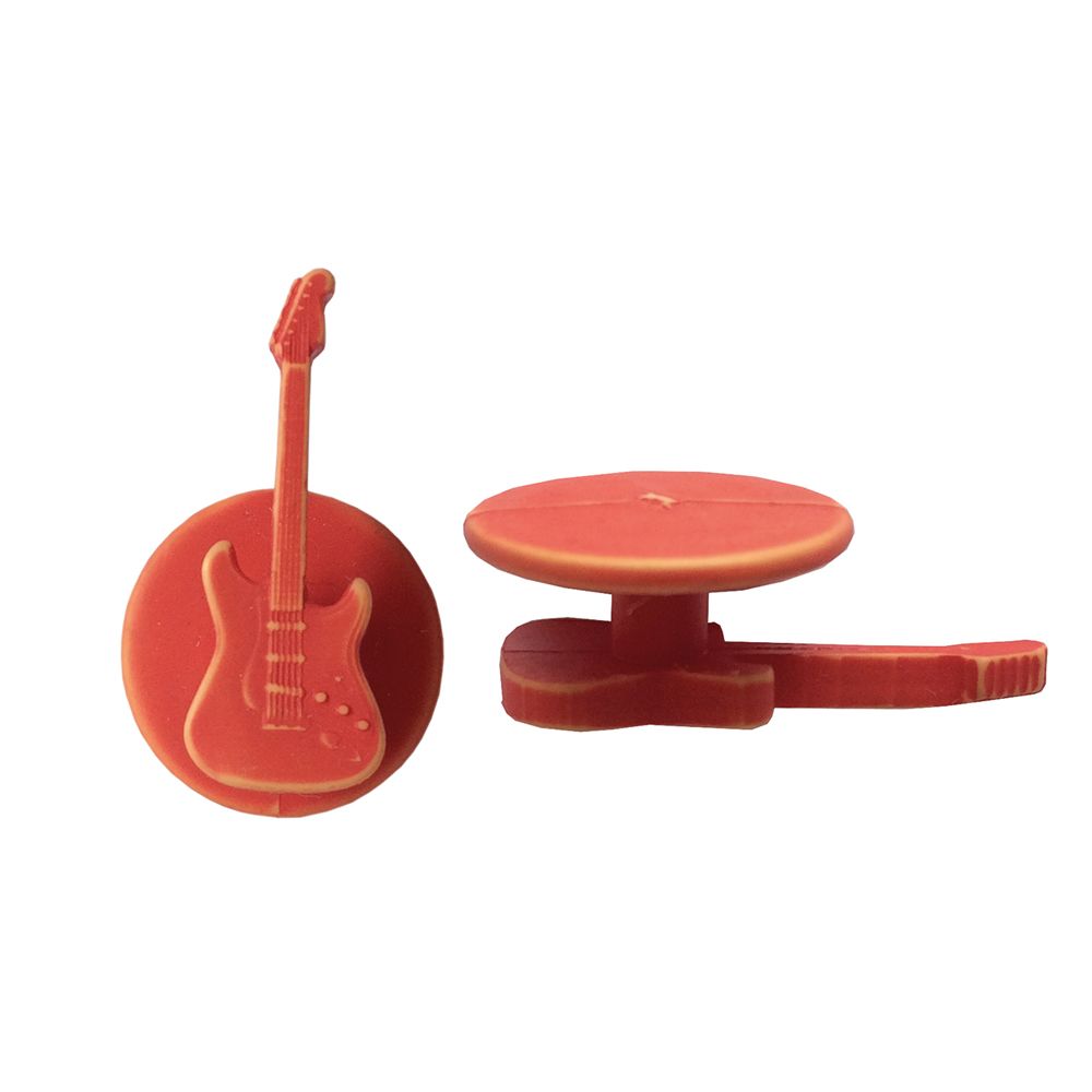 Kugelknöpfe, Motivknöpfe, Gitarre (12 Stück)