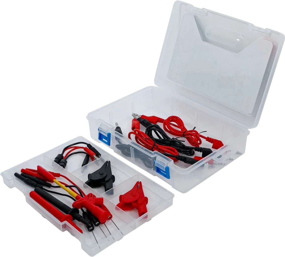 Messkabel- und Prüfspitzen-Zubehör-Sortiment, für Multimeter, 15-tlg.