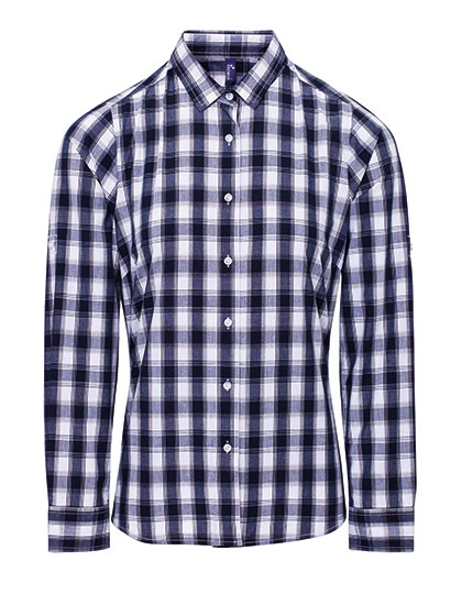 Bluse – Women´s Mulligan Check Cotton Long Sleeve Shirt