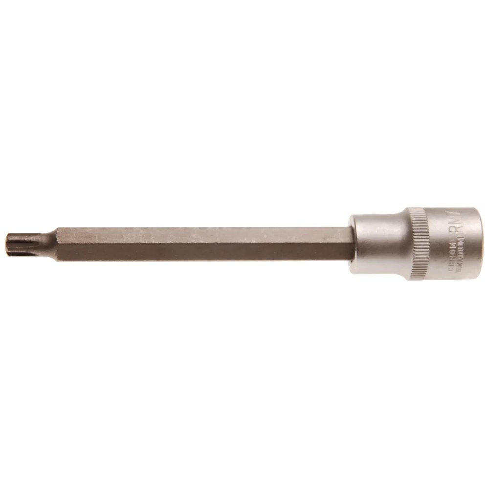 Bit-Einsatz, Länge 140 mm, Antrieb Innenvierkant 12,5 mm (1/2"), Keil-Profil (für RIBE) M7