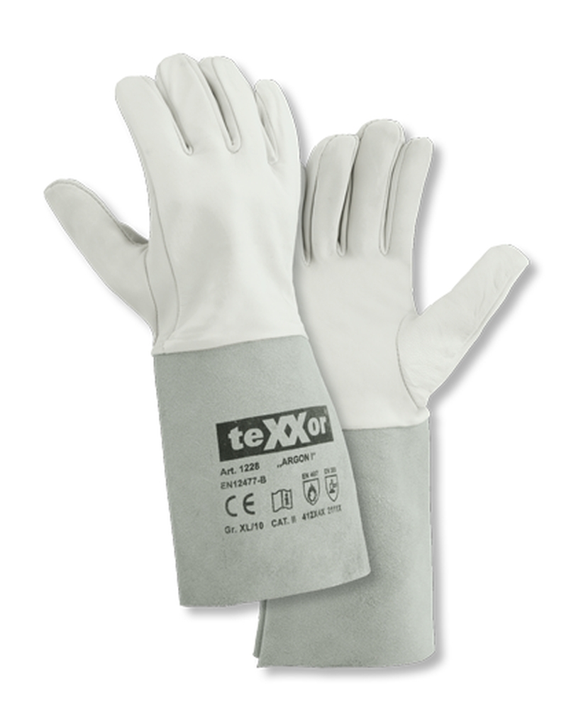 teXXor® Schweißerhandschuhe ARGON I natur