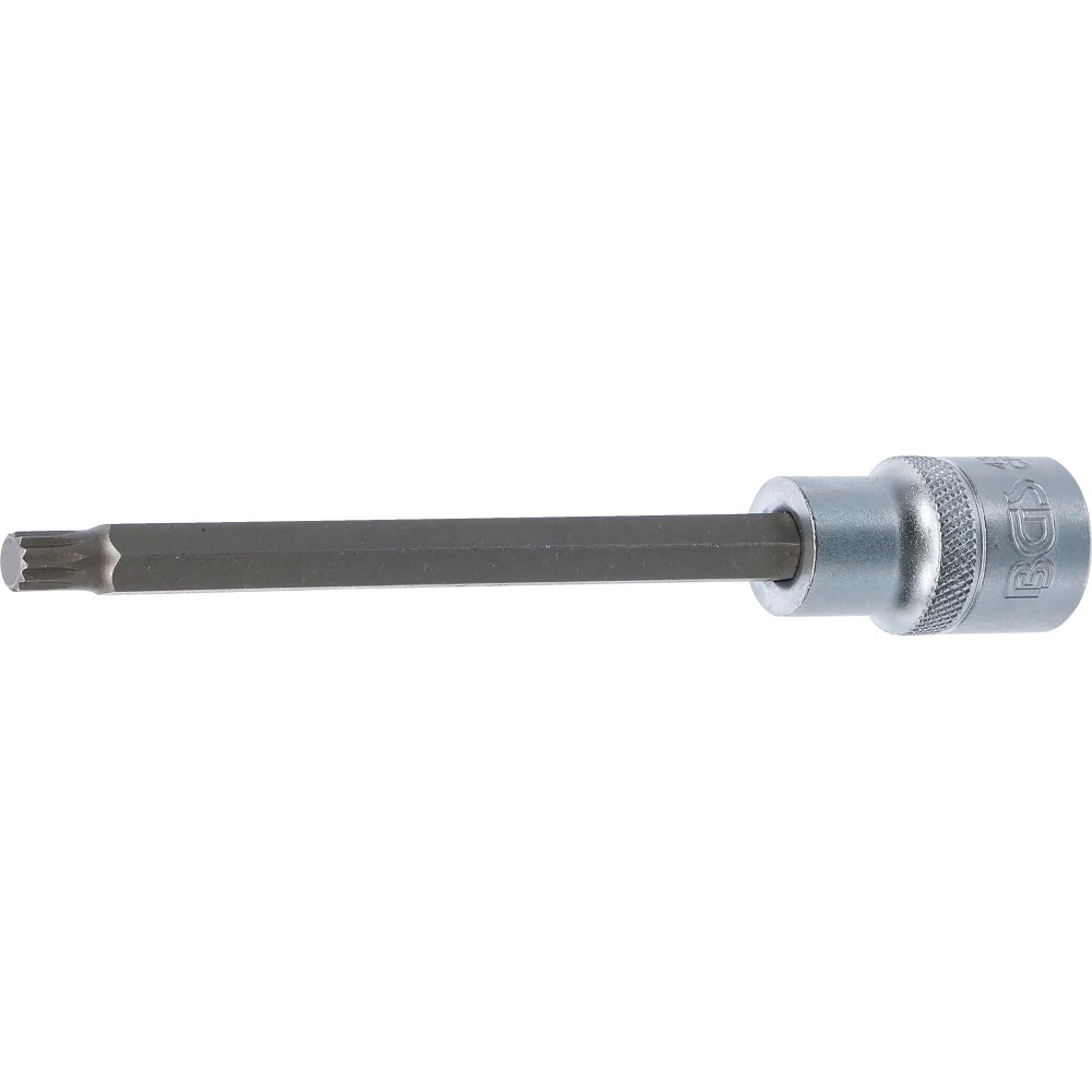 Bit-Einsatz, Länge 140 mm, Antrieb Innenvierkant 12,5 mm (1/2"), Innenvielzahn (für XZN) M8