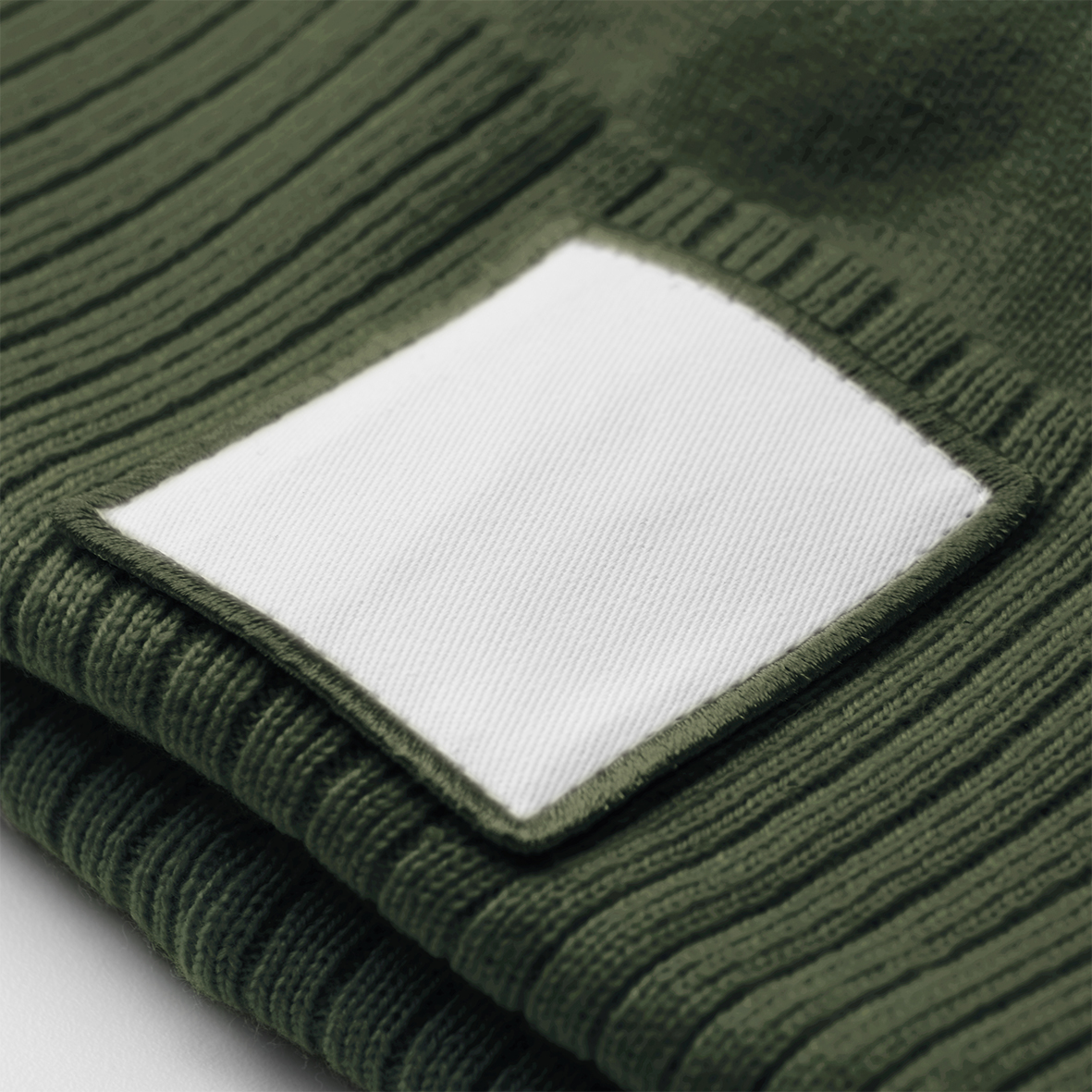 Appliqué Patch Pom Beanie