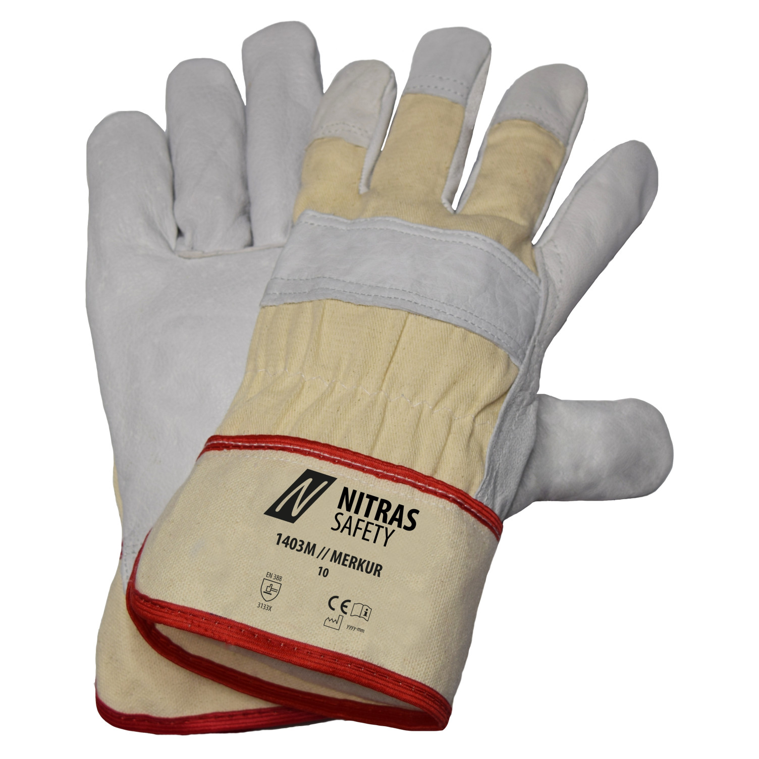 Handschuh MERKUR Rindvolllederhandschuhe