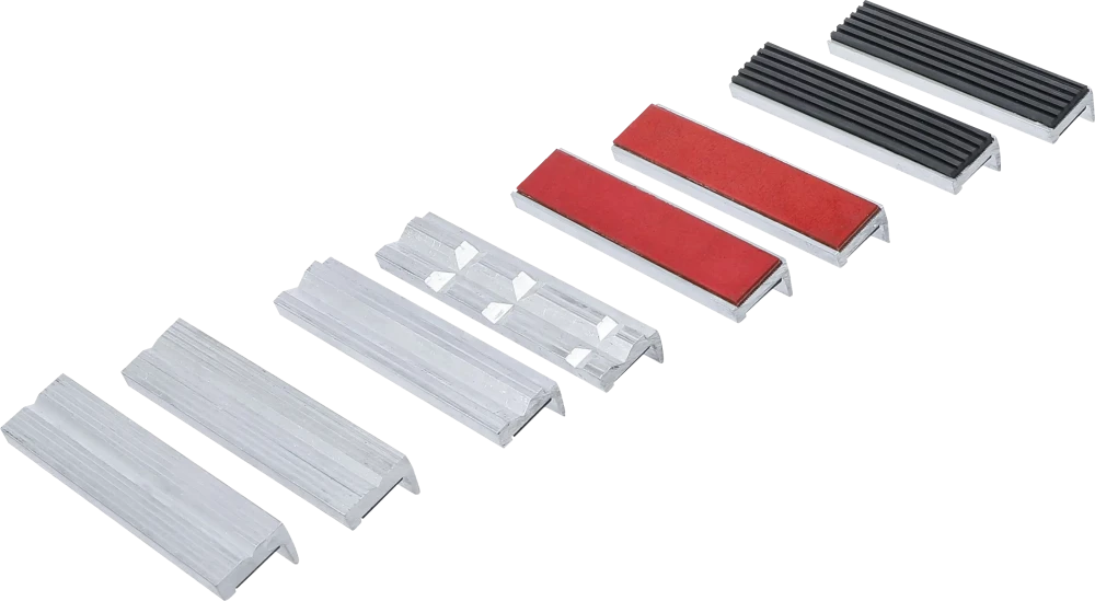 Schraubstock-Schutzbacken-Satz, Aluminium, 125 mm, 8-tlg.