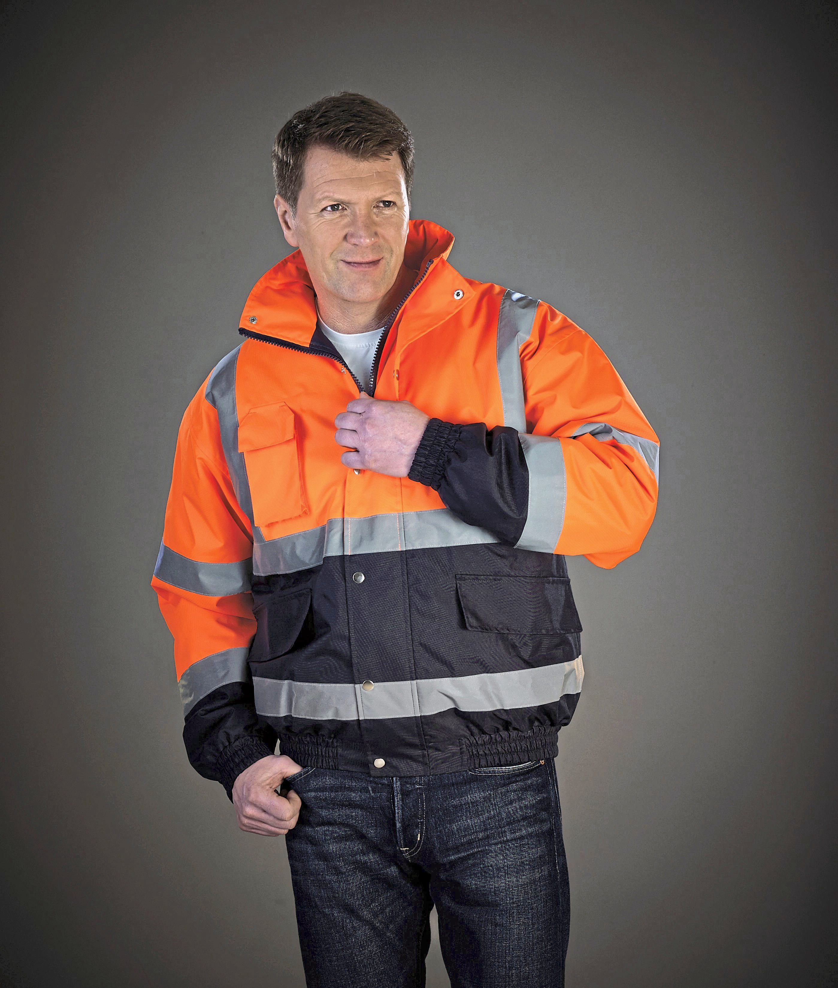 Hi-Vis Two-Tone Bomber Jacket