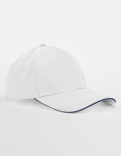 EarthAware Classic Organic Cotton 6 Panel Cap - Sandwich Peak