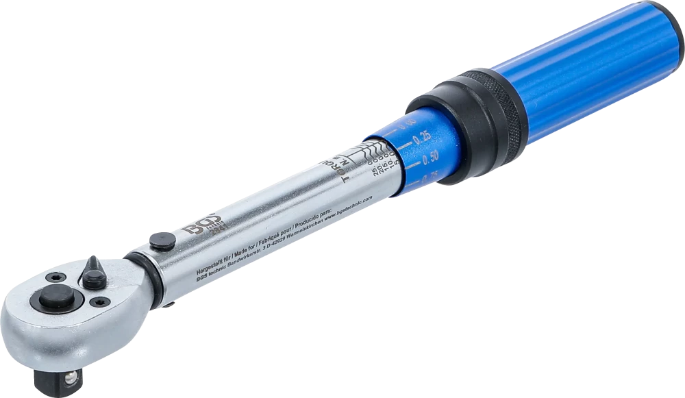 Drehmomentschlüssel, Abtrieb Außenvierkant 10 mm (3/8"), 5 - 25 Nm