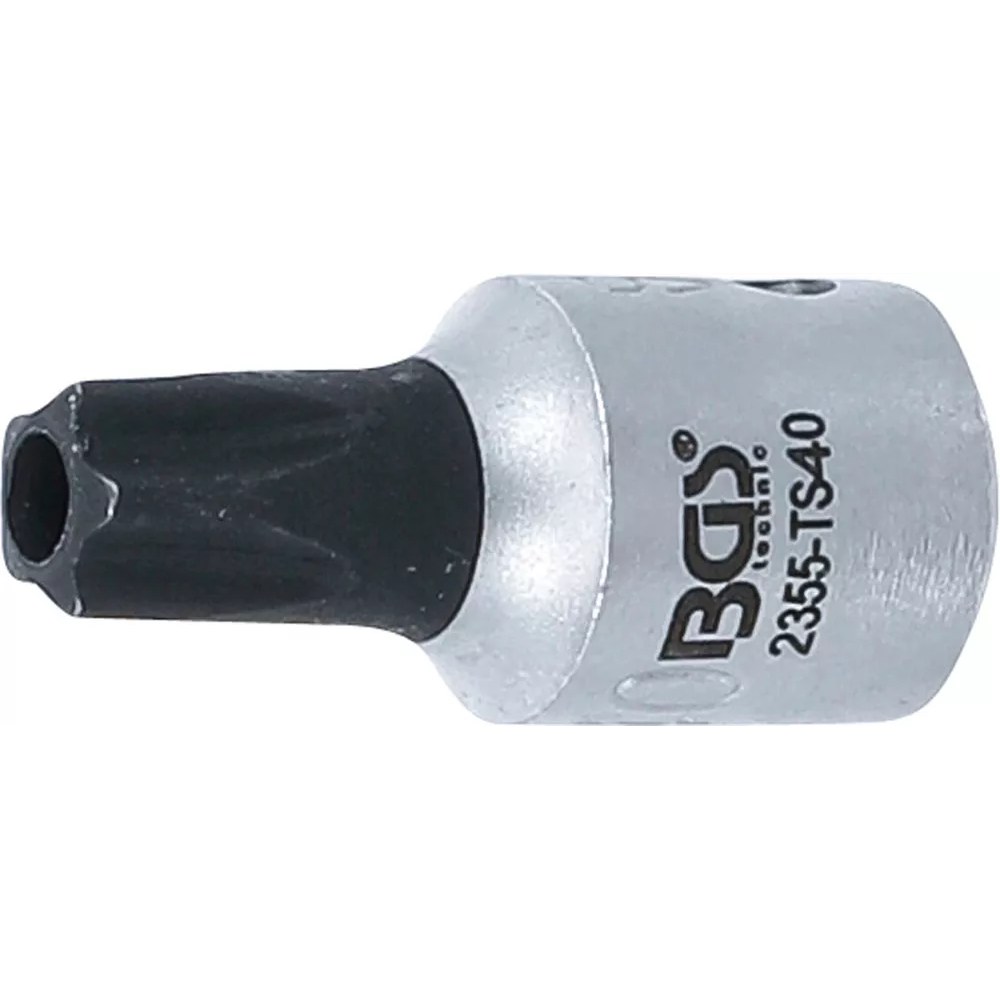 Bit-Einsatz, Antrieb Innenvierkant 6,3 mm (1/4"), TS-Profil (für Torx Plus) mit Bohrung TS40