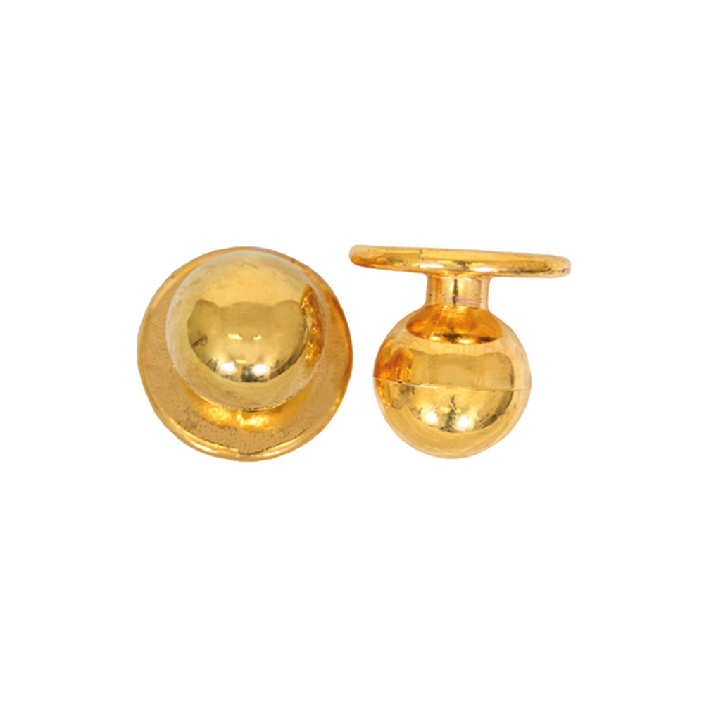 Kugelknöpfe, gold (12 Stück)