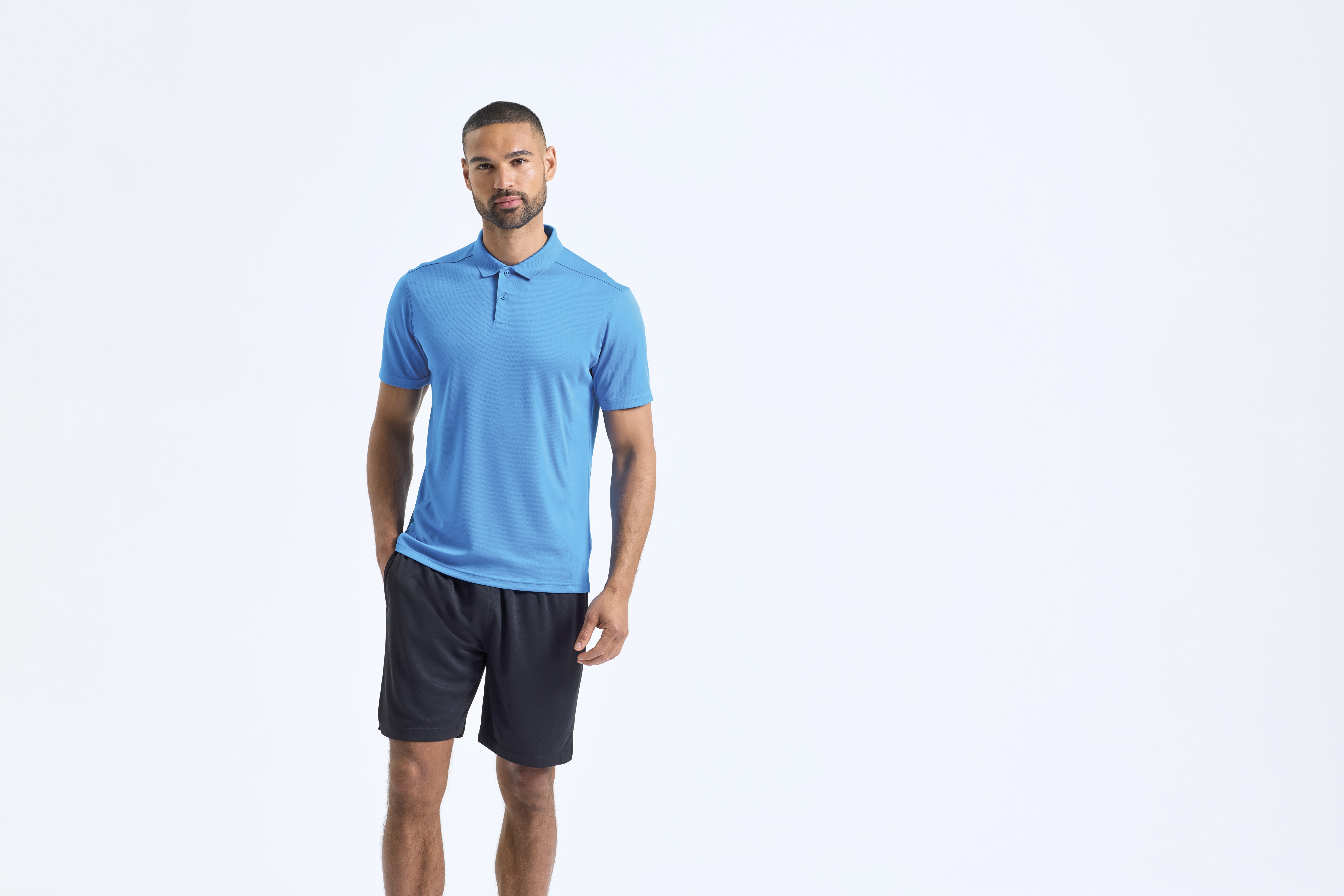 TriDri Ion-Charge panelled polo