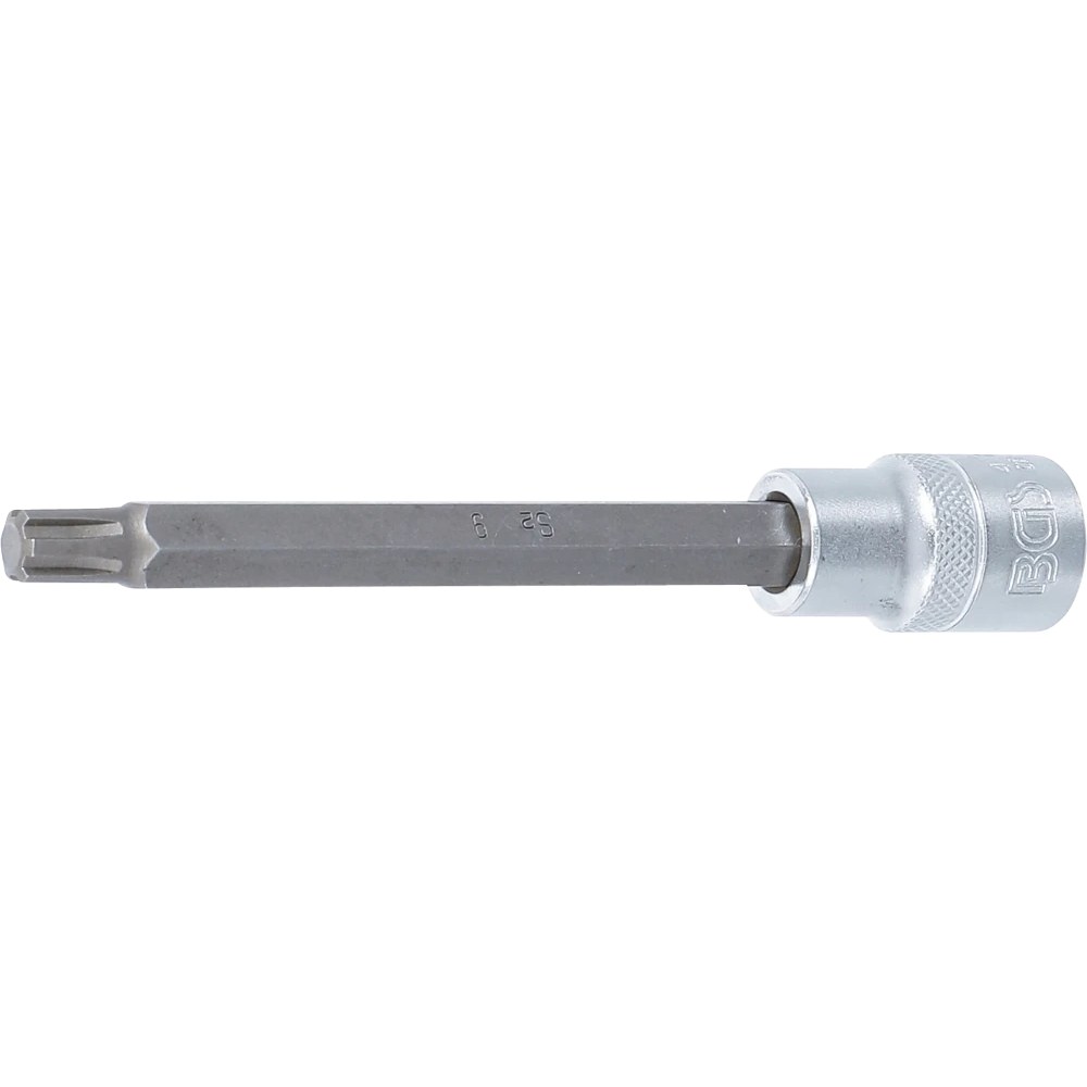 Bit-Einsatz, Länge 140 mm, Antrieb Innenvierkant 12,5 mm (1/2"), Keil-Profil (für RIBE) M9