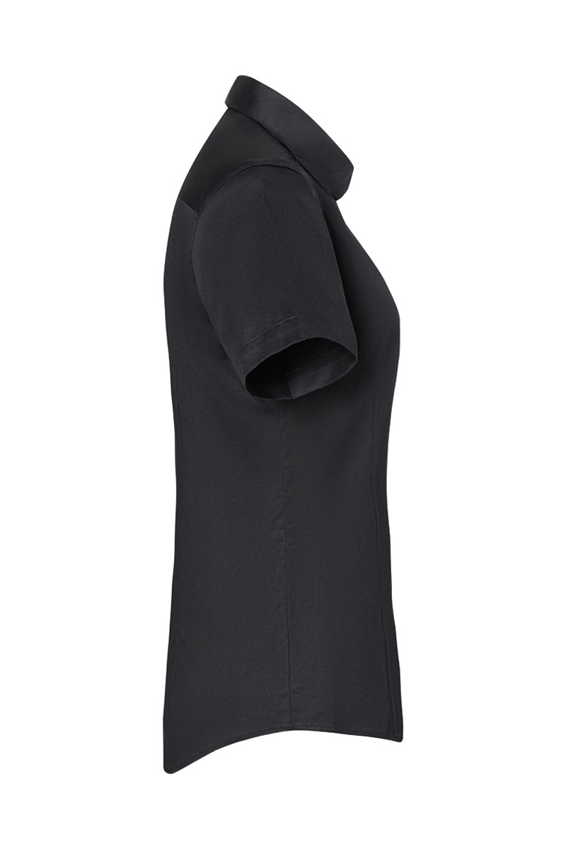 Kurzarm Damenbluse Active-Stretch in Slim-Fit