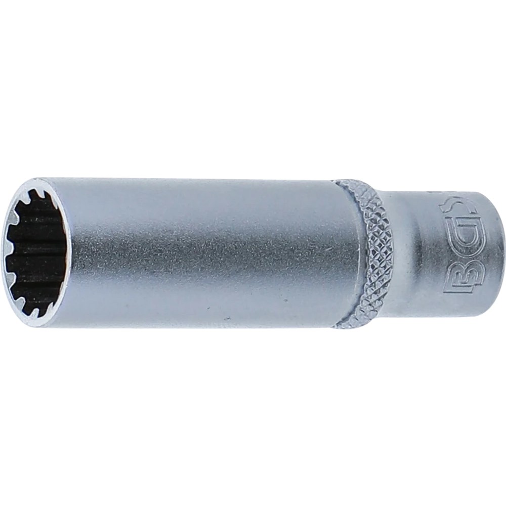 Steckschlüssel-Einsatz Gear Lock, tief, Antrieb Innenvierkant 6,3 mm (1/4"), SW 10 mm