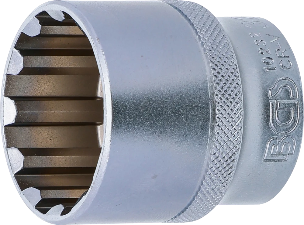 Steckschlüssel-Einsatz Gear Lock, Antrieb Innenvierkant 12,5 mm (1/2"), SW 32 mm