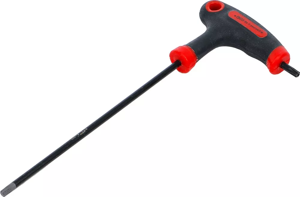 Schraubendreher mit T-Griff und seitlicher Klinge, T-Profil (für Torx) mit/ohne Bohrung T25