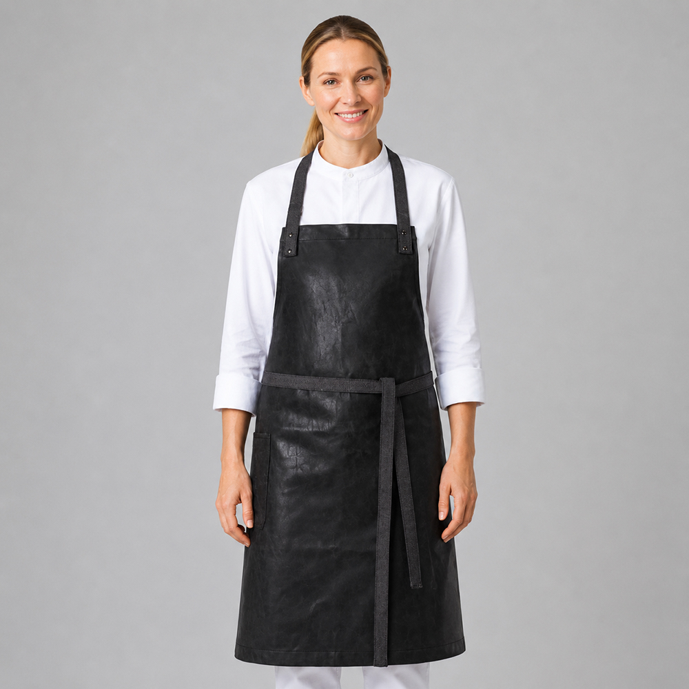 Latzschürze B 87 x L 85 cm, schwarz