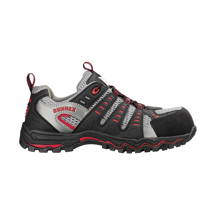 RUNNEX® S1-Sicherheitshalbschuhe LightStar schwarz/grau/rot