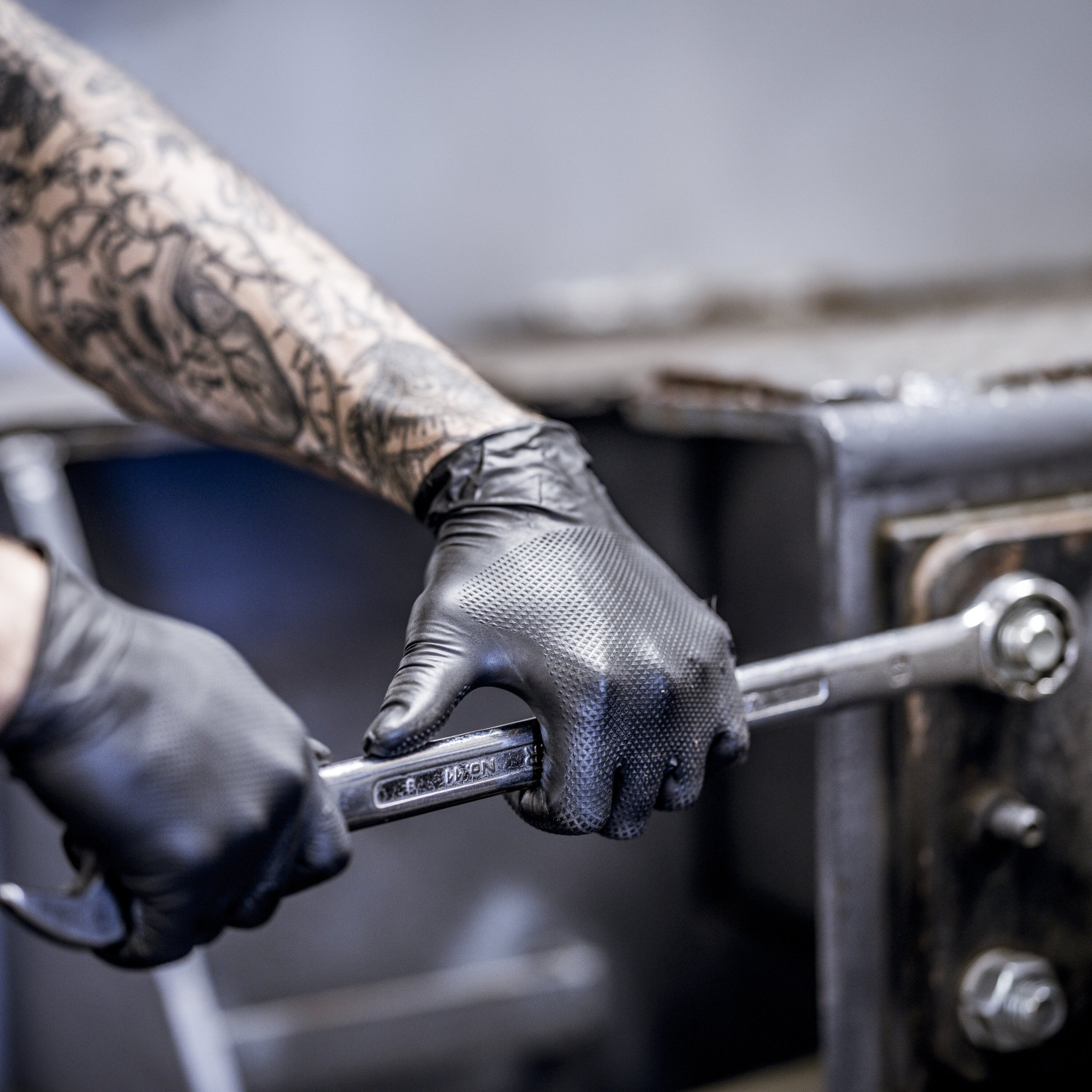 Handschuh TOUGH GRIP N Nitril-Einmalhandschuhe