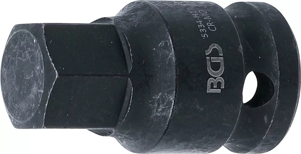 Kraft-Bit-Einsatz, Länge 42 mm, Antrieb Innenvierkant 12,5 mm (1/2"), Innensechskant 17 mm