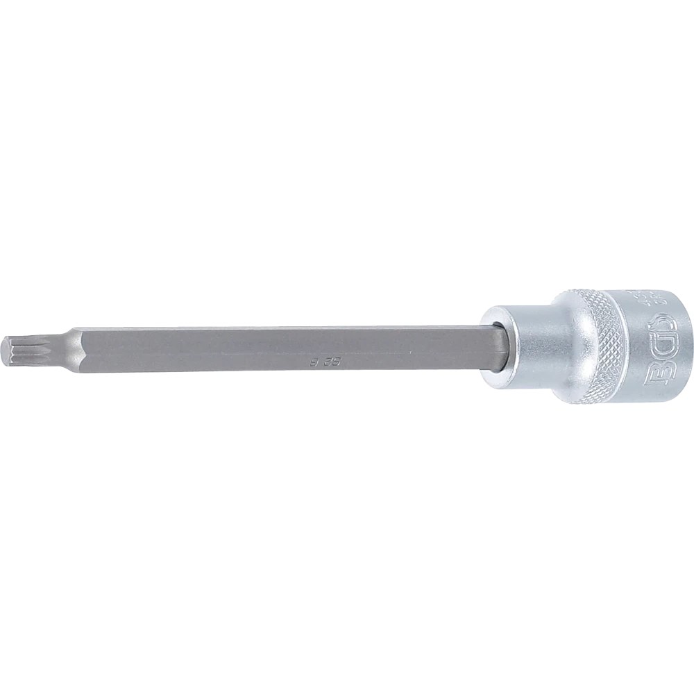 Bit-Einsatz, Länge 140 mm, Antrieb Innenvierkant 12,5 mm (1/2"), Innenvielzahn (für XZN) M6