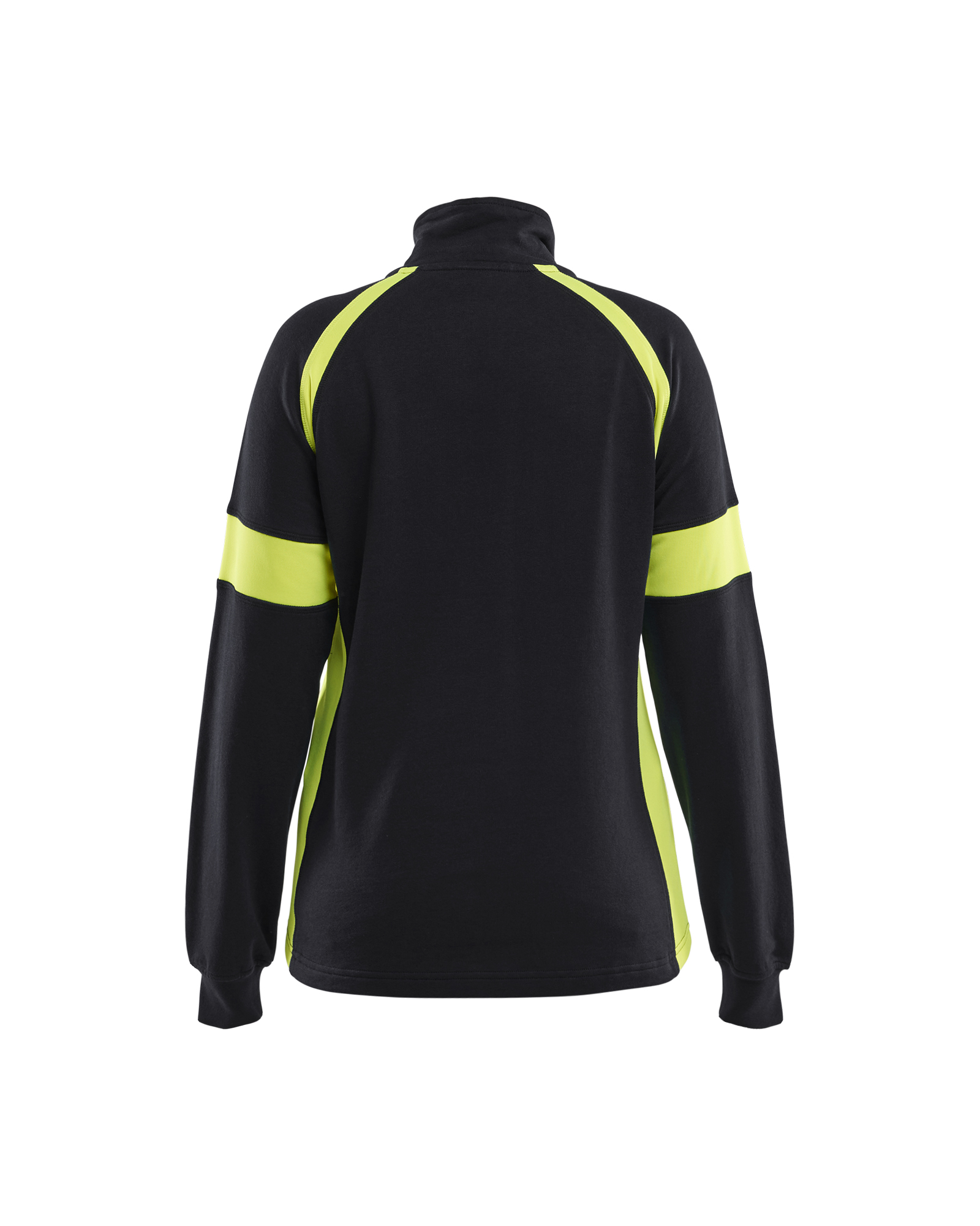 Damen Sweatshirt Half-Zip mit High Vis