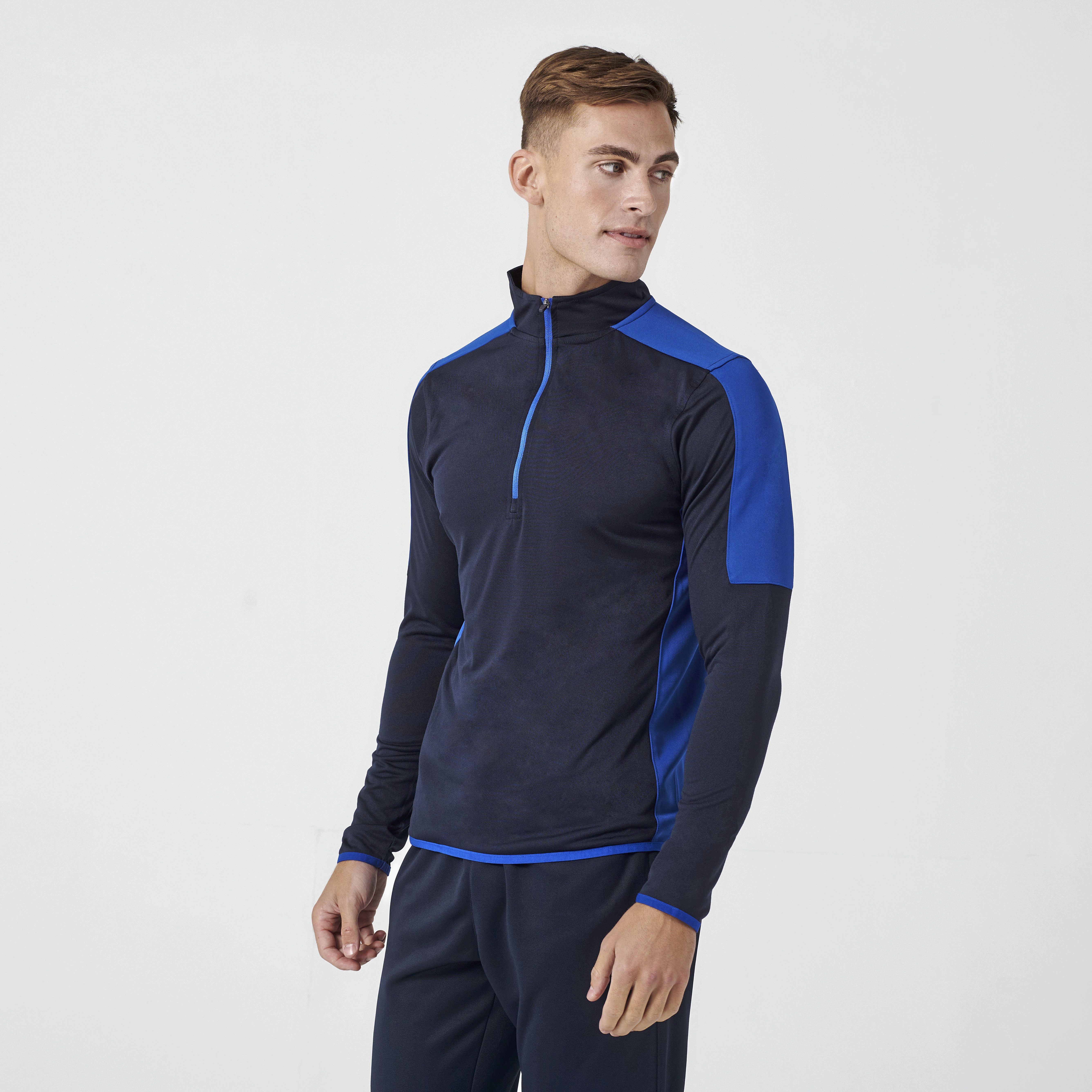 Pullover – Adults 1/4 Zip Midlayer With Contrast Panelling