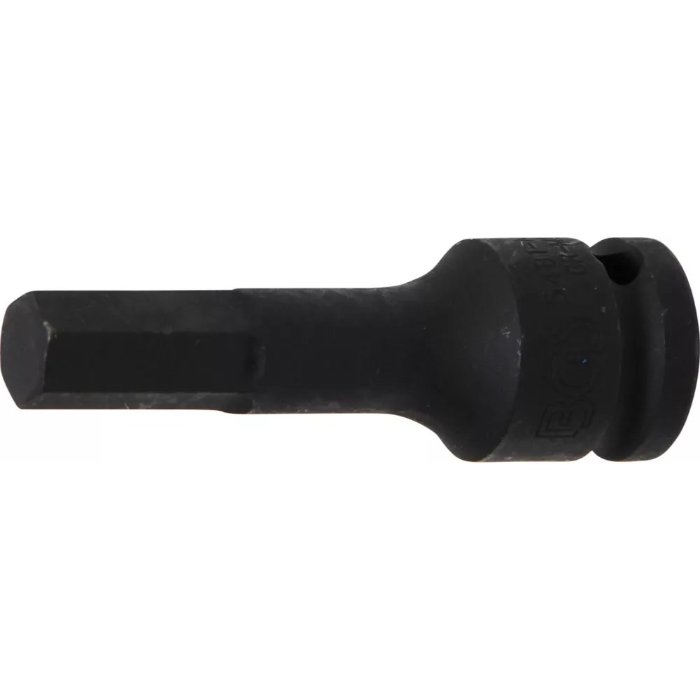 Kraft-Bit-Einsatz, Länge 75 mm, Antrieb Innenvierkant 12,5 mm (1/2"), Innensechskant 12 mm