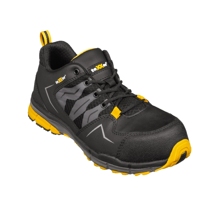 teXXor® S1P-Sicherheitshalbschuhe BREST schwarz/grau/gelb