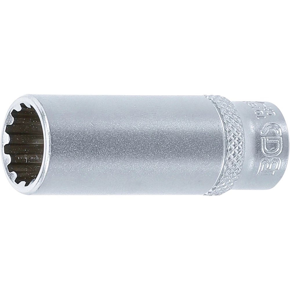 Steckschlüssel-Einsatz Gear Lock, tief, Antrieb Innenvierkant 6,3 mm (1/4"), SW 12 mm