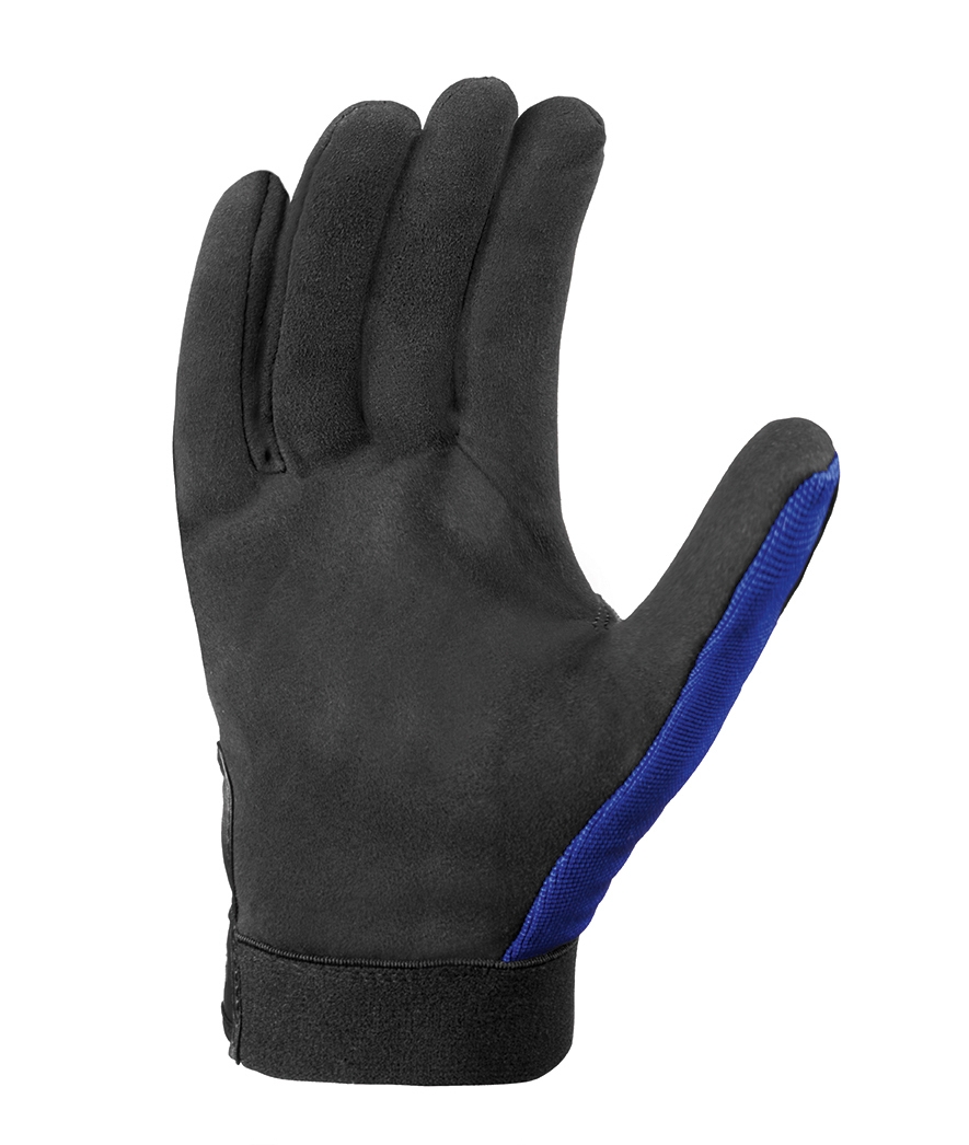 teXXor® Kunstleder-Handschuhe NAPLES, SB-Verpackung blau/schwarz