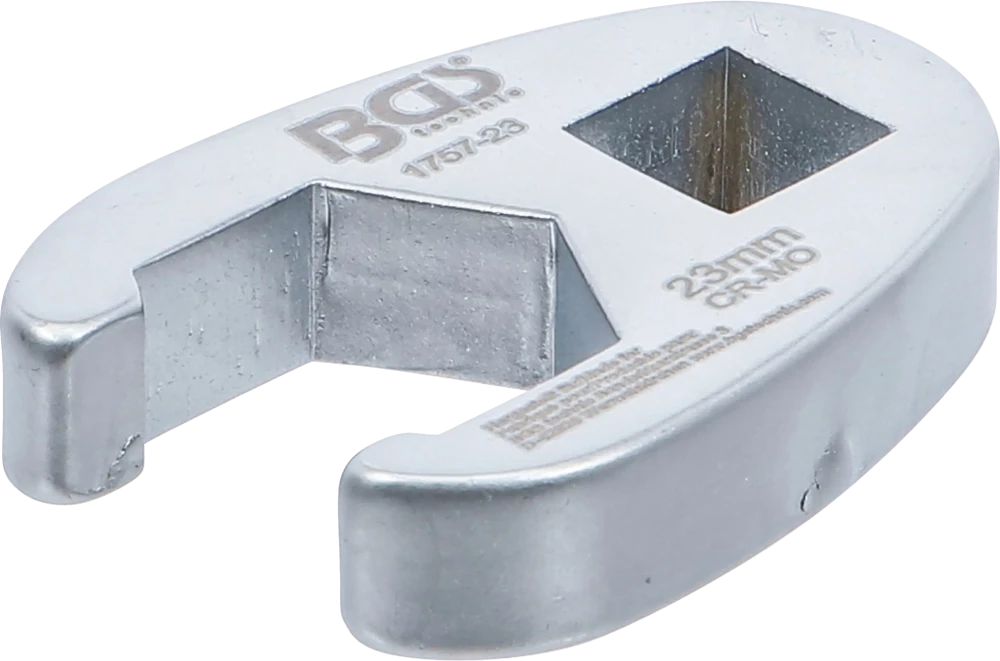 Hahnenfußschlüssel, Antrieb Innenvierkant 12,5 mm (1/2"), SW 23 mm
