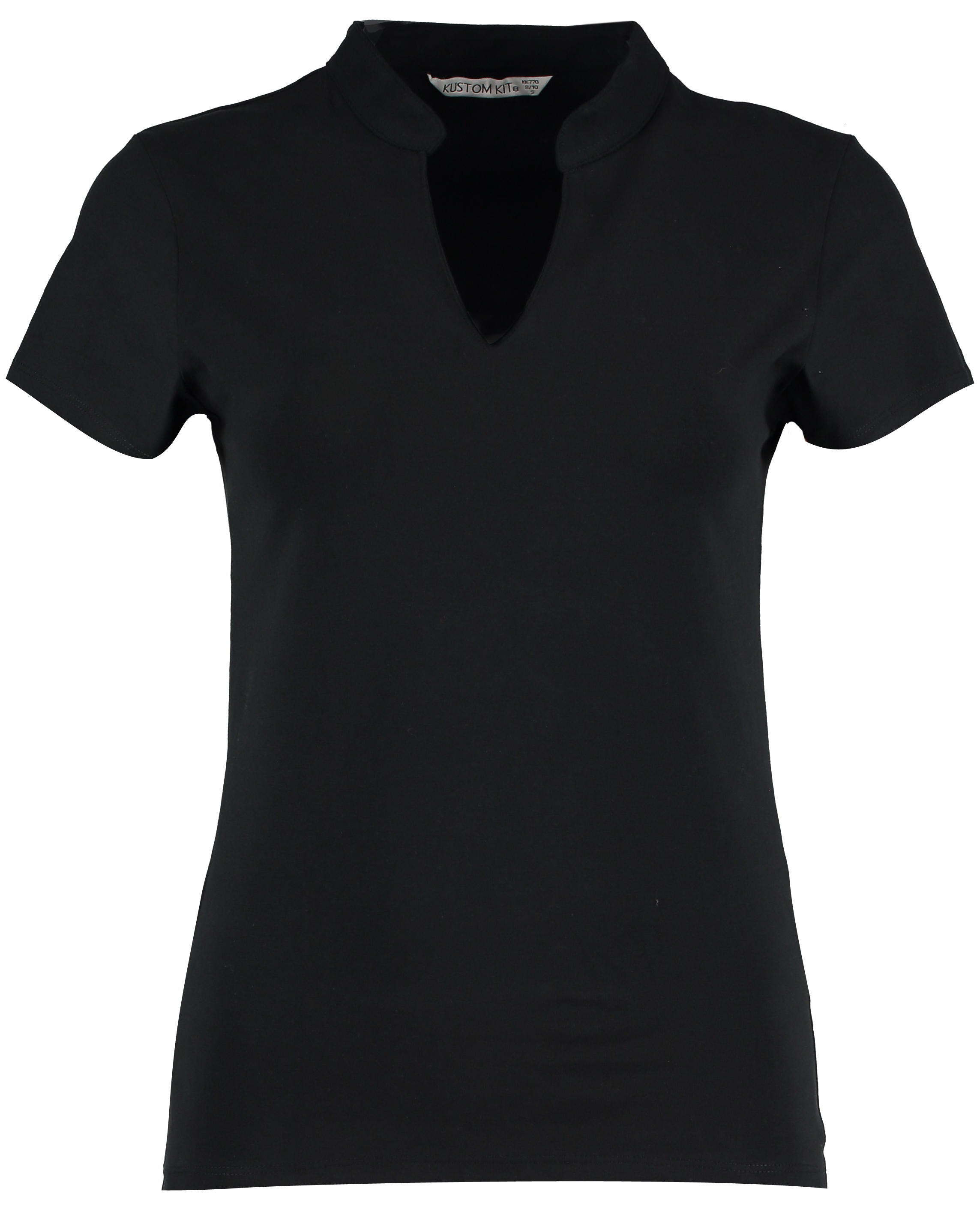 T-Shirt – Women`s Regular Fit Mandarin Collar Top