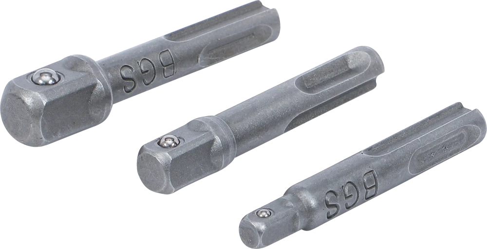 Adapter-Satz, SDS - Außenvierkant 6,3 mm (1/4"), 10 mm (3/8"), 12,5 mm (1/2"), 3-tlg.