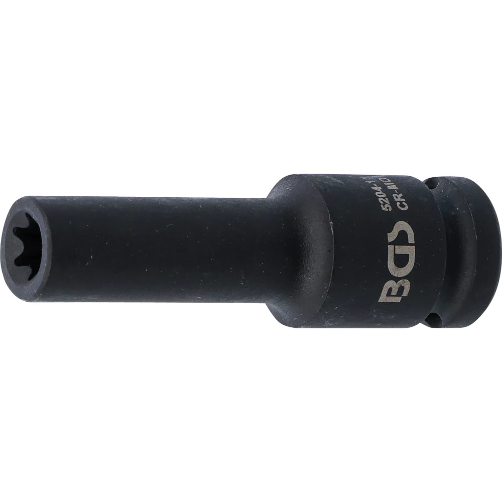 Kraft-Steckschlüssel-Einsatz E-Profil, tief, Antrieb Innenvierkant 12,5 mm (1/2"), SW E11