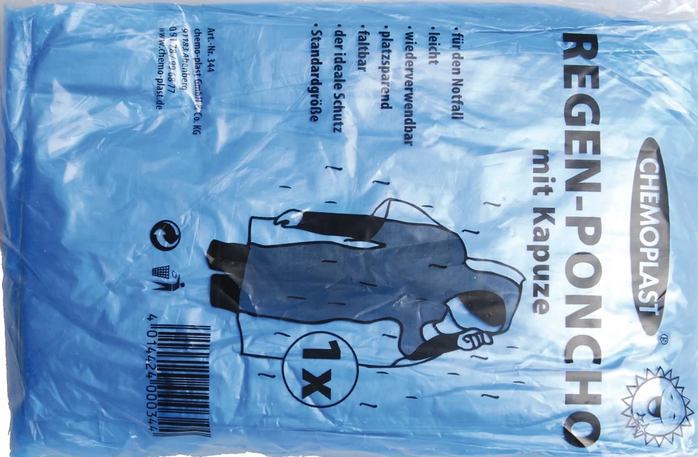 Regenponcho, Unigröße
