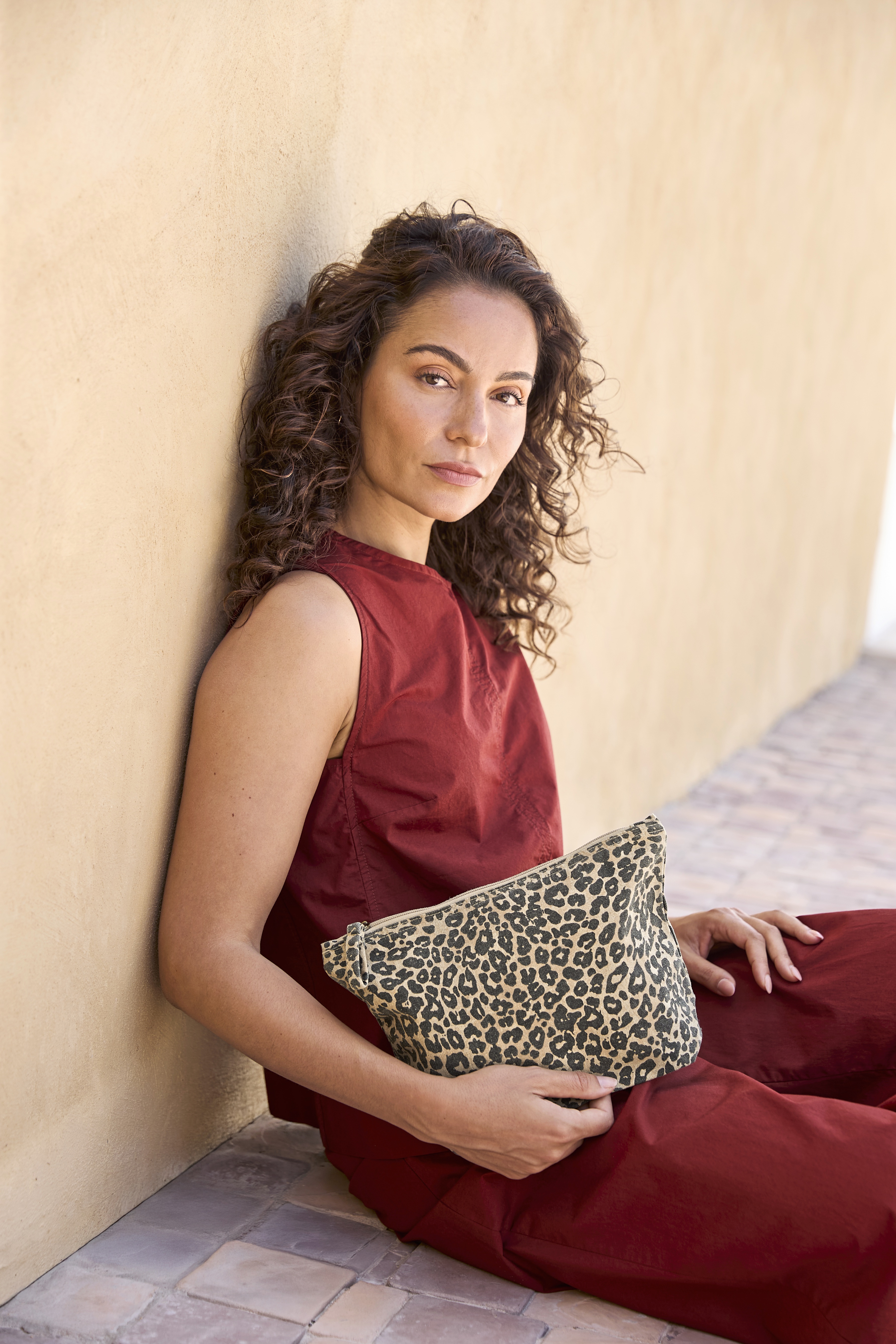 Tasche – Leopard Print Canvas Accessory Bag